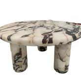Luxury Design Stone Furniture Calacatta Viola Marble Coffee Tables